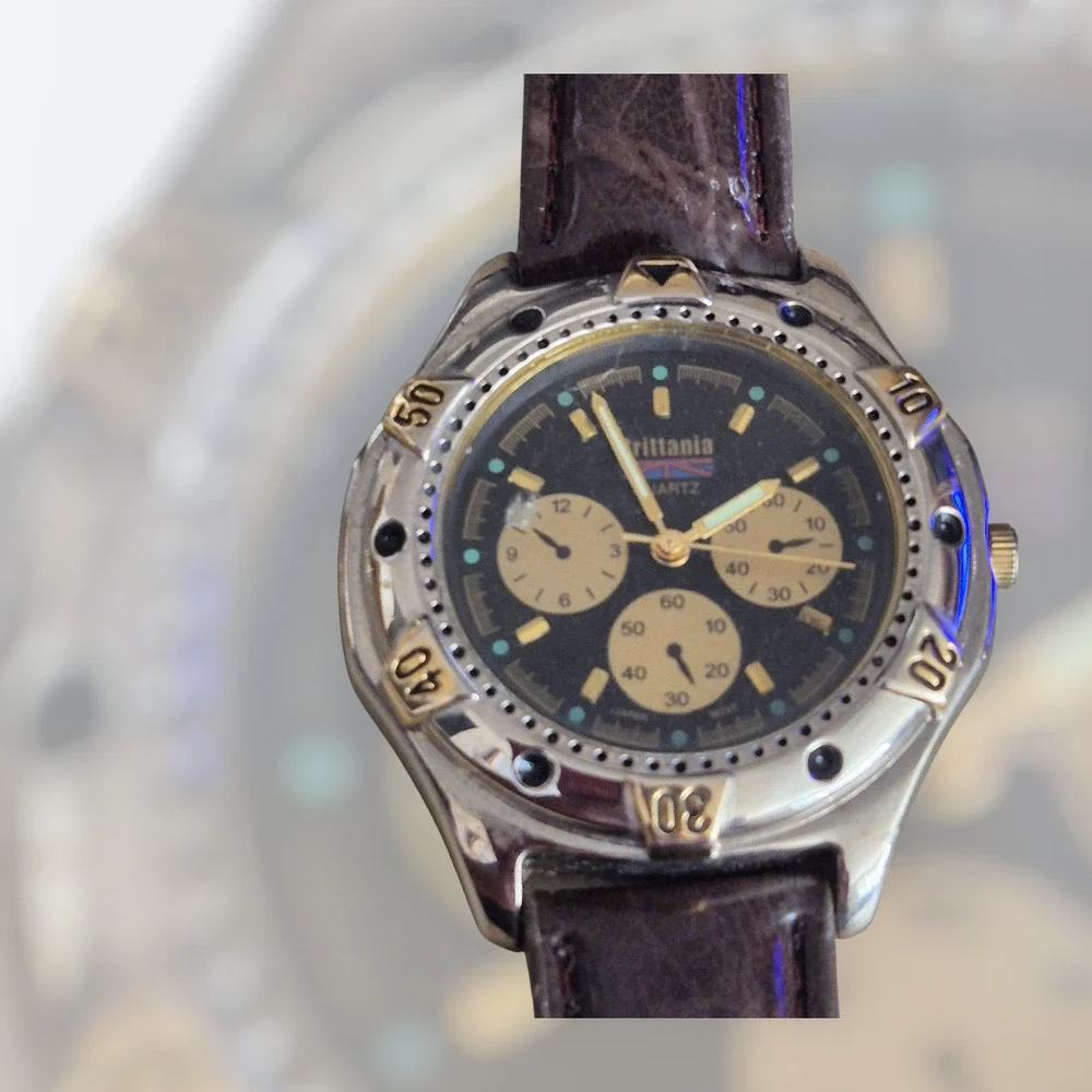 Brittania Mens Watch Quartz Japan‎ Movement Stylish Unusual Affordable Luxury
